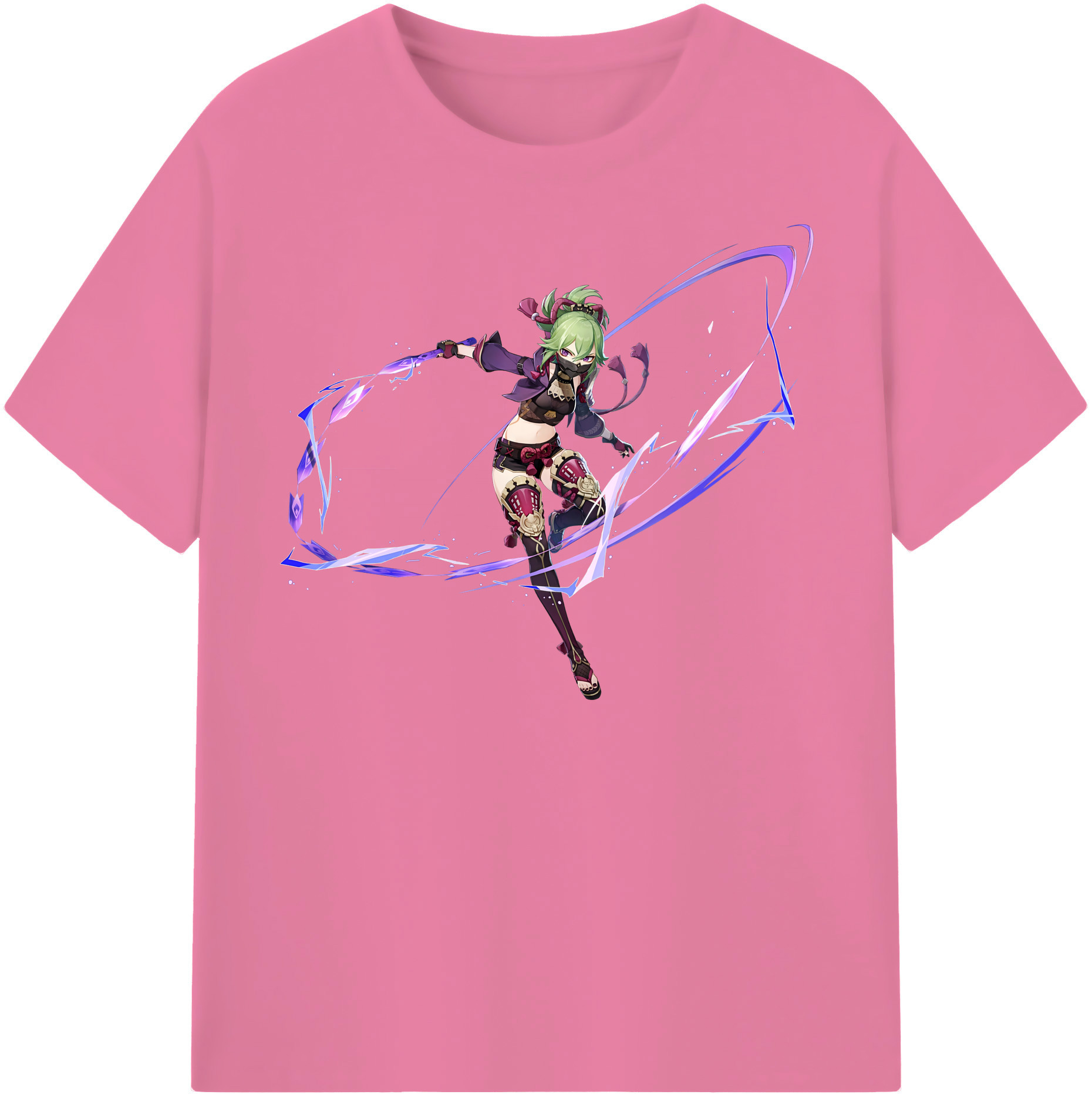 げんし神  久岐忍 くき しのぶ genshin Kuki Shinobu 綿100％半袖Tシャツ（フロントプリント）